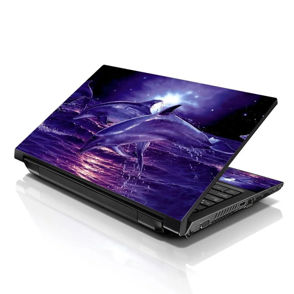 LSS 15.6 & 17.3 Inches Laptop Notebook Skin Sticker Decal - Dolphins
